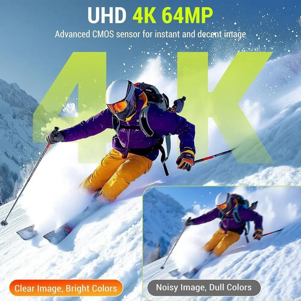Digital Camera, 4K 64MP Cameras for Photography, 270°Flip Screen Vlogging Camera
